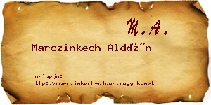 Marczinkech Aldán névjegykártya